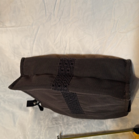 Hermes clutch bag, gray canvas - Picture 6 of 7
